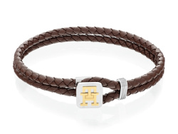 Tommy Hilfiger Monogram Leather Braun